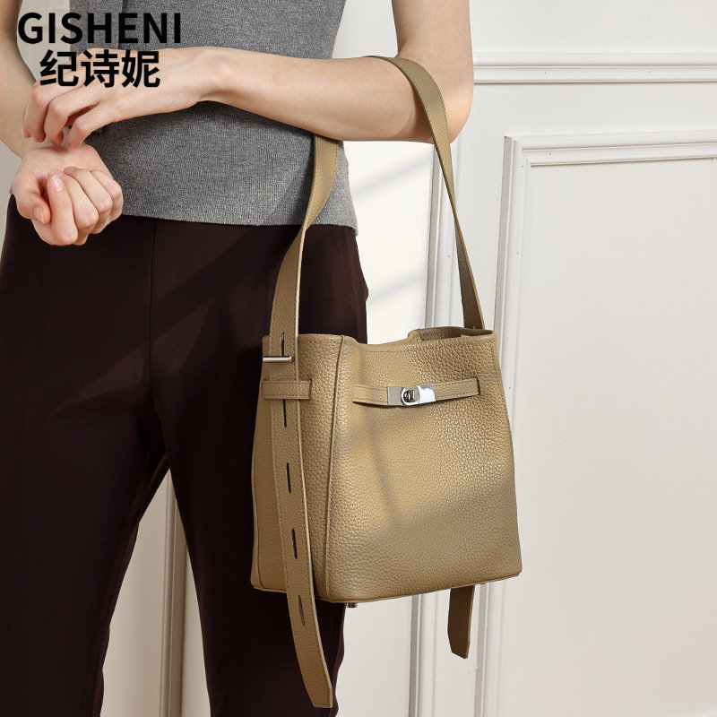 Gisheni/纪诗妮真皮女包春夏新款