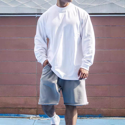 重磅美式运动长袖T恤打底衫卫衣