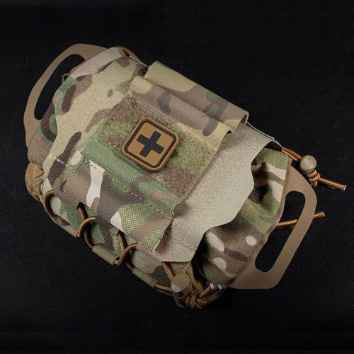 户外便携式医疗包抽拉式应急包CS战术耐用旅行MOLLE附件包粘贴包