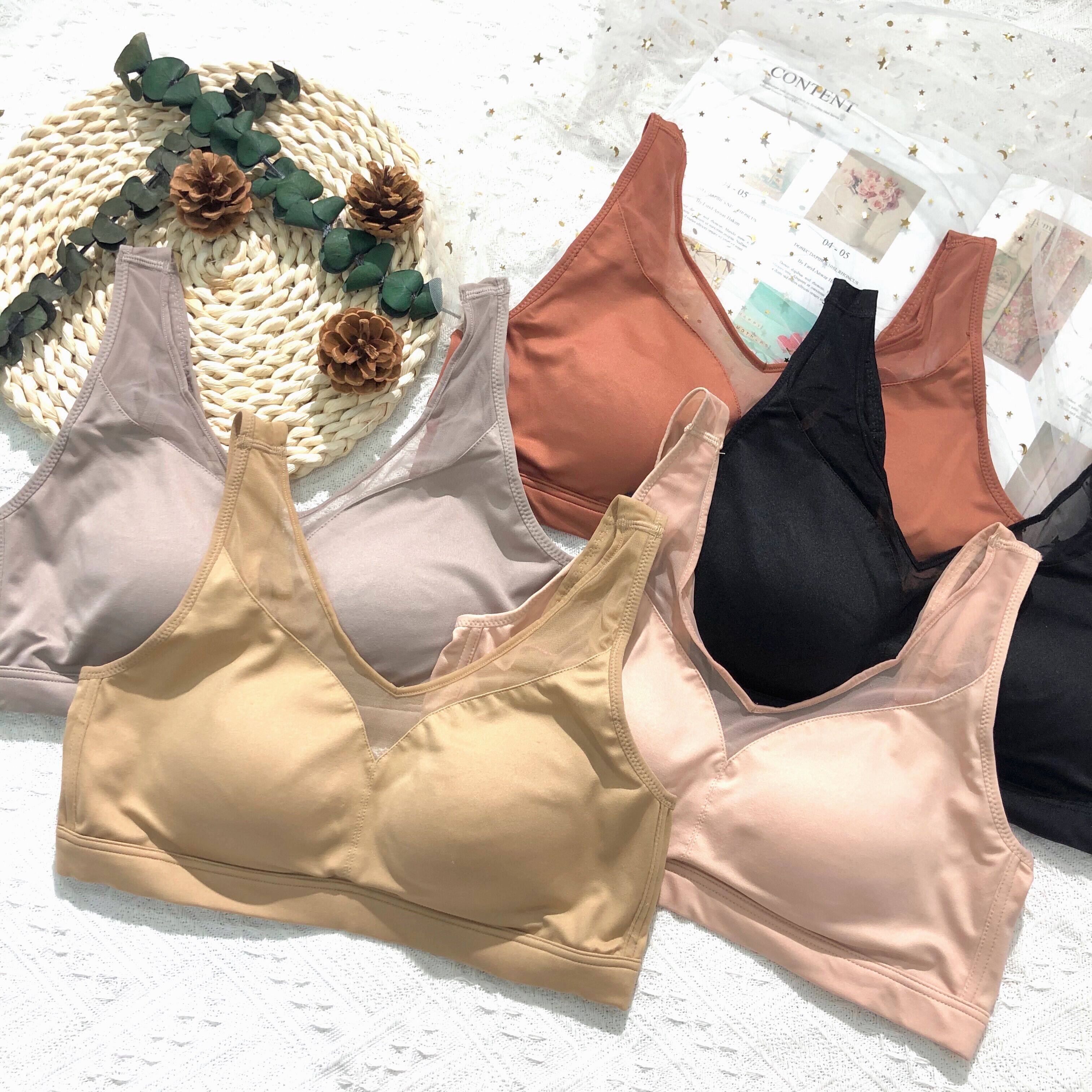 贝茵婷318泰国乳胶内衣女大胸显小无钢圈背心式健康睡眠养护文胸