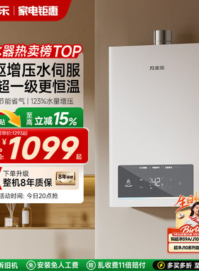 万家乐安睡洗燃气热水器1级恒温节能16升静音家用天然气TS6/P3PRO