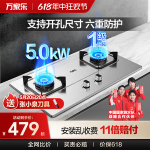 万家乐5.0kW不锈钢燃气灶