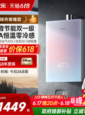 万家乐超安睡燃气热水器一级节能静音恒温天然气R9/RG1可选零冷水