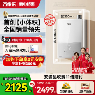 政府补贴万家乐小体积系列燃气热水器灵境mini M2H伺服恒温天然气