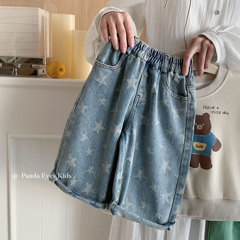 儿童牛仔裤春秋装男童裤子2026新款痞帅男孩炸街秋季直筒长裤时髦