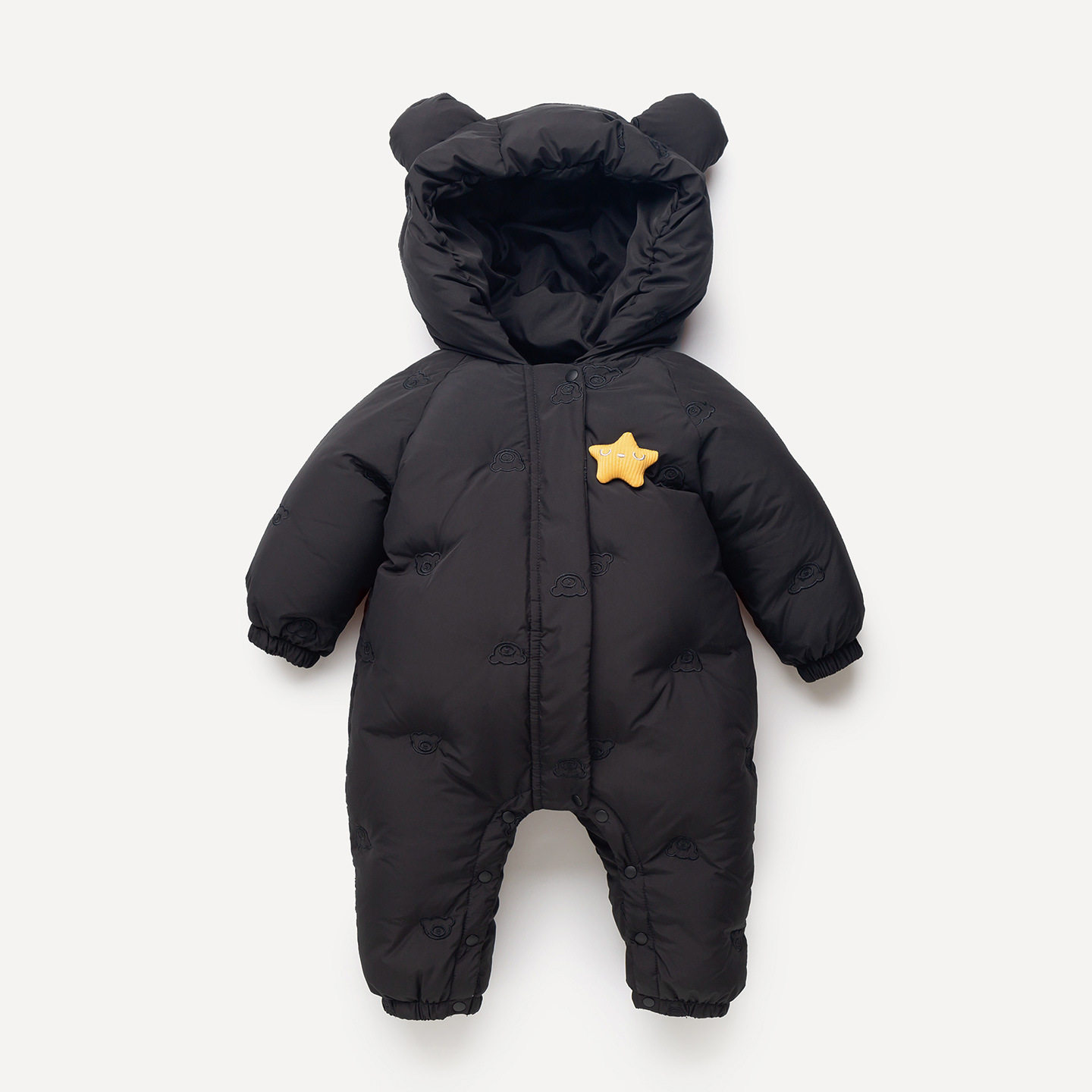 新款婴儿连体羽绒服宝宝冬季外出服1-2岁幼儿加厚外出服爬服外套