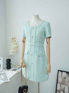 Kalman | 巨气质版型正！高级重料收腰显瘦小香风连衣裙A75662