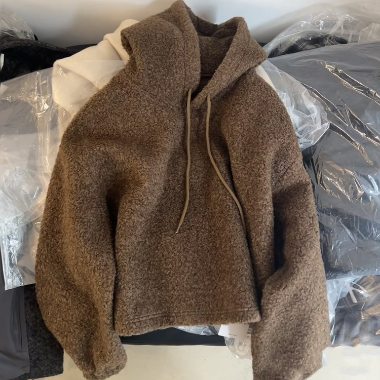 日常套头别致圈圈绒小众休闲风