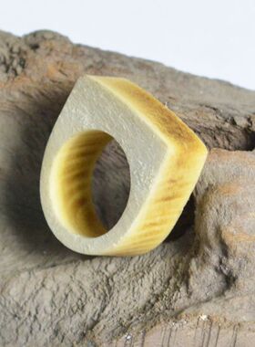 毛胚木手镯配套宽指环木胎戒指扳指手工DIY彩绘漆器漆艺漆画材料