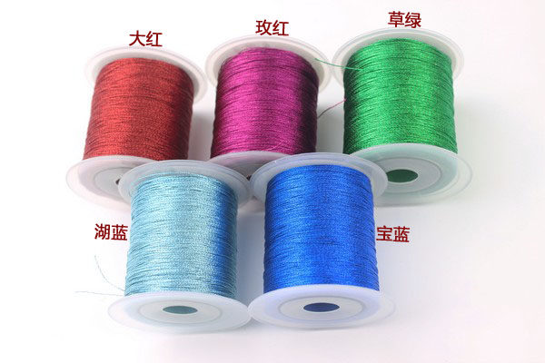 THE WHOLE SHAFT 3 STRANDS OF GOLD AND SILVER THREAD GOLD AND SILVER STRANDS OF GOLD AND SILVER STRANDS OF COLOR METALLIC COLOR BRAIDED WIRE HANDMADE DIY HAND ROPE LINE