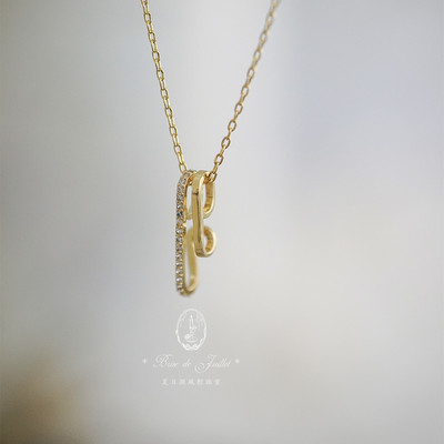 气质金色巴黎古董风格项链镀金