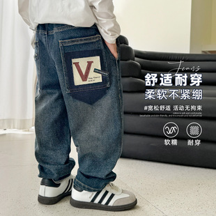 男童春季 春装 儿童童装 大童长裤 5件8折 潮范牛仔裤 百搭 3件9折