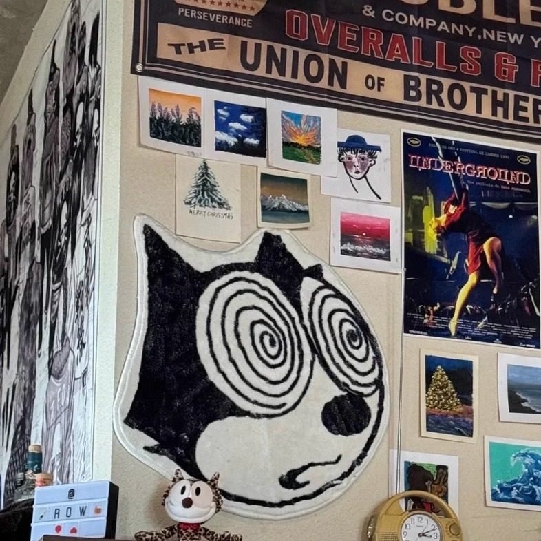 菲力猫家居店铺卡通地毯