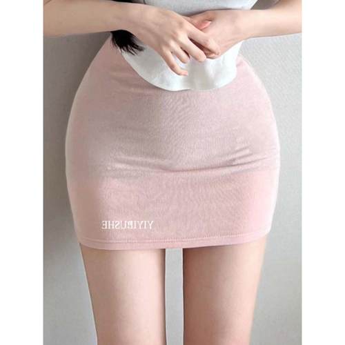 51STUDIO自制ZL508欧尼BI备~性感显腿长松紧腰修身紧身包臀半身裙