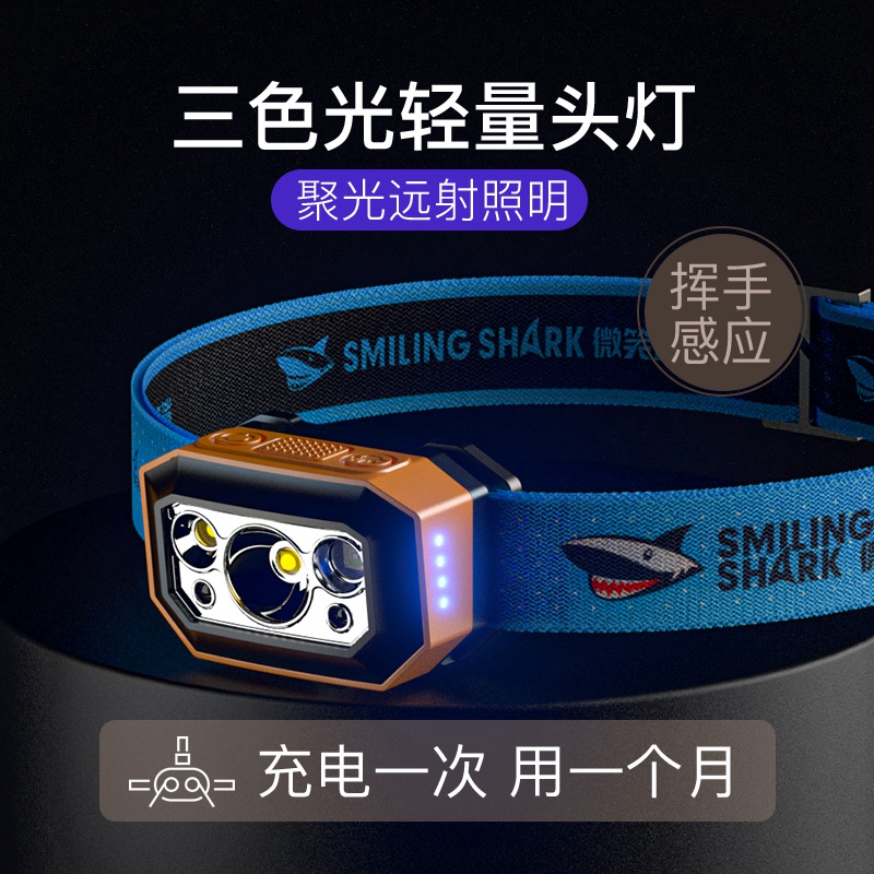 钓鱼头灯超亮强光户外应急远射