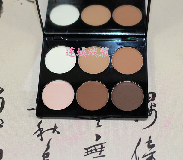戏曲戏剧化妆品越剧化妆品青衣花旦化妆修容侧影粉饼阴影高光6色