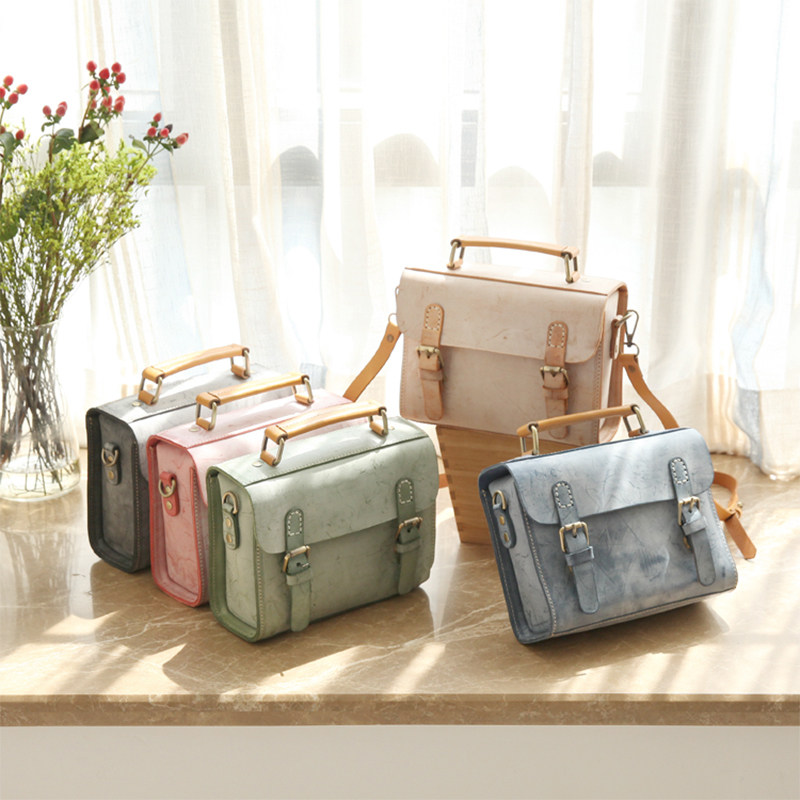 2025新款真皮女包植鞣皮复古手工包手提斜挎包牛皮剑桥包源头工厂