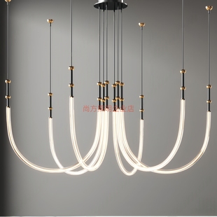 2026现代北欧吊灯具客厅餐厅包厢卧室设计师网红意式极简展厅别墅