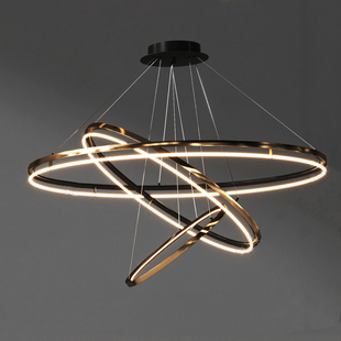 设计师led客厅吊灯具后现代轻奢餐厅卧室样板间展厅美容店专卖店