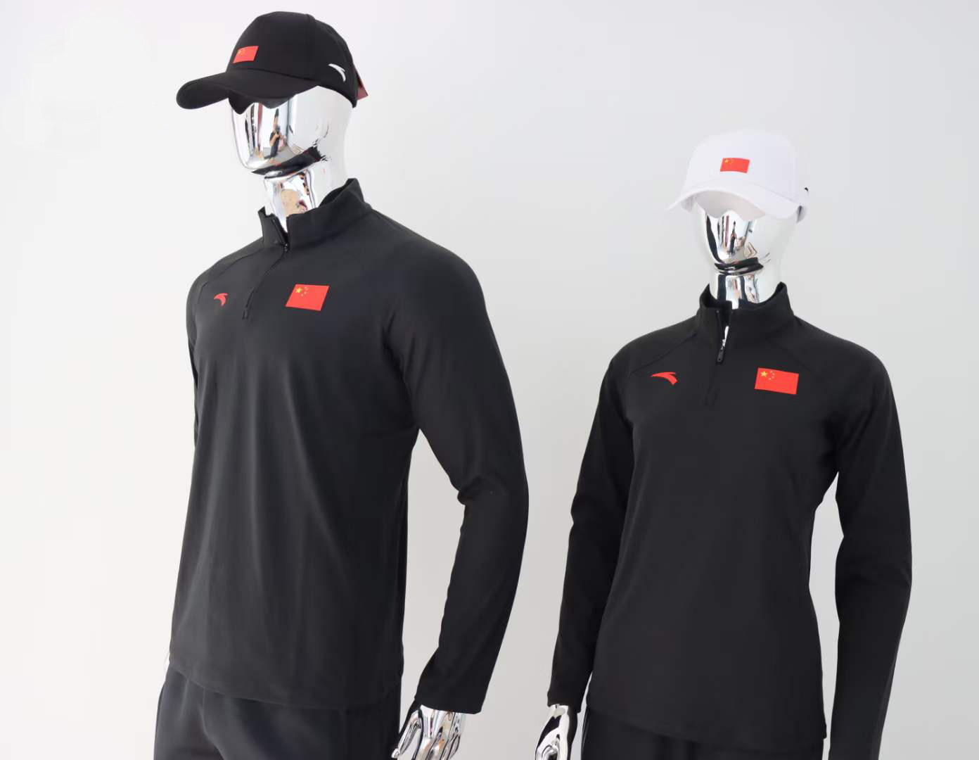 anta/安踏2022中国国家队立领长袖运动t恤衫套头国服452230102