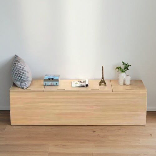 实木阳台飘窗柜可坐翻盖收纳柜床边夹缝储物柜自由组合榻榻米地台