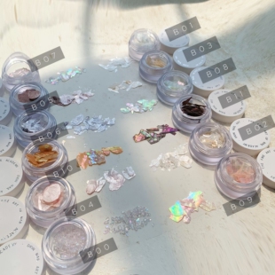 Dion Nail Art美甲饰品晶石、贝壳片、云母片超薄