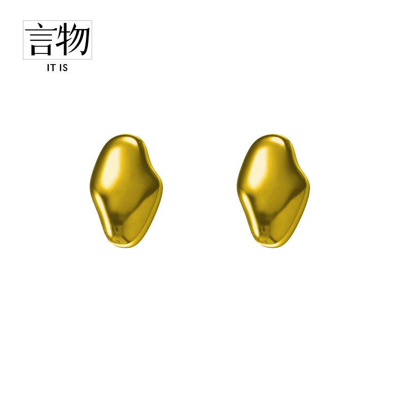 【云上】言物清新纯银甜美少女耳环气质简约耳坠百搭休闲个性防过