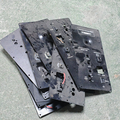 铁面板损坏改装功放铁面壳功放板不升级DIY挖孔用面板3孔+环牛孔