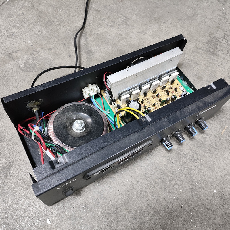 故障机3声道220V大功率2.1前后级 功放板Hi-Fi功放板带风扇散热