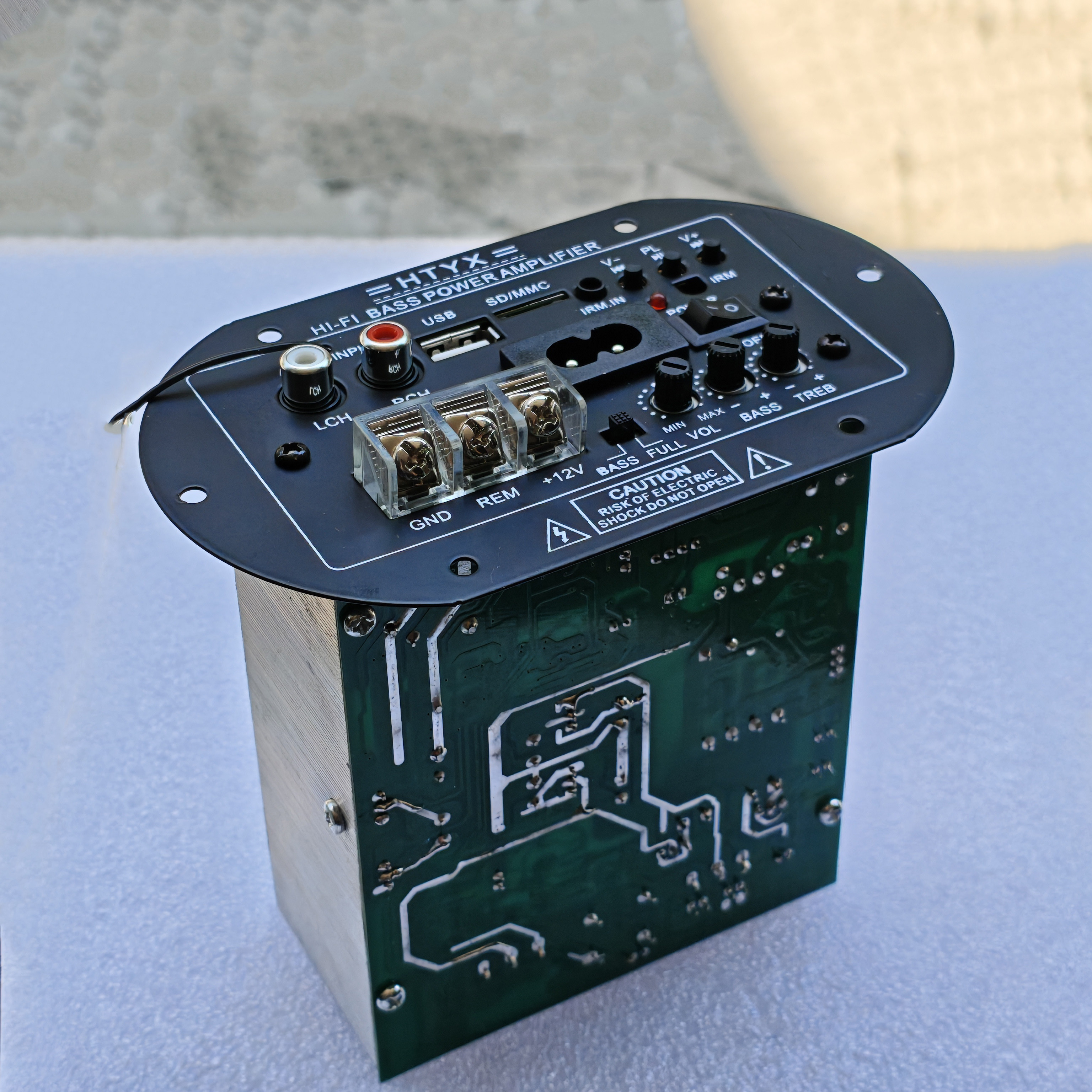 150W大功率12V/220V车载蓝牙低音炮功放板车用DIY8-12寸炮功放板