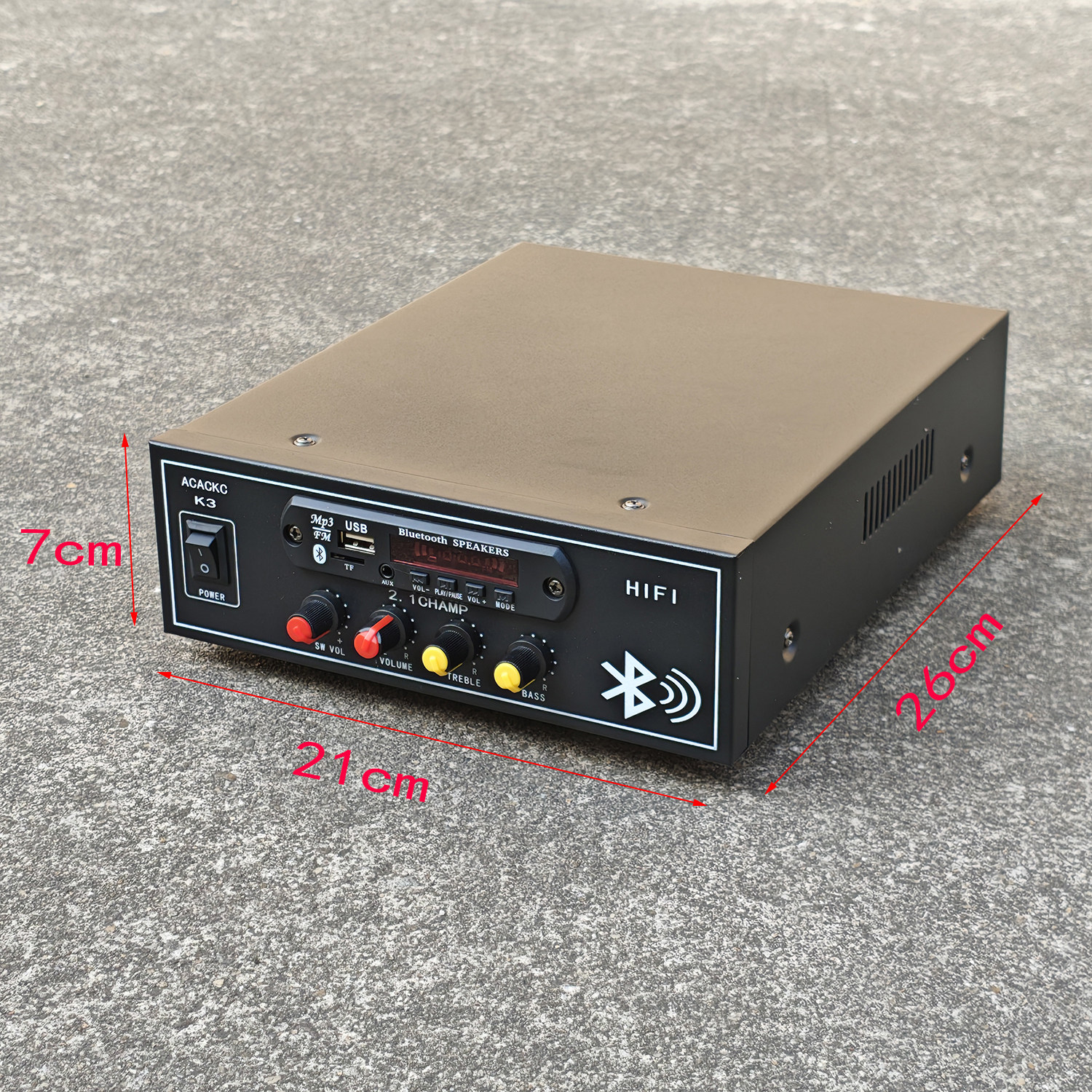 3600W6个管功放机2.1声道
