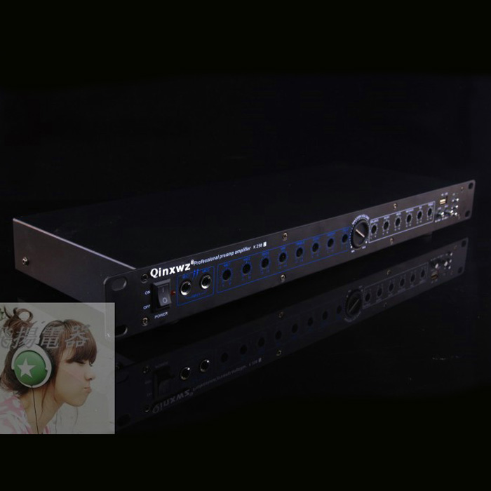 前级效果器 前置均衡器话筒效果器 婚庆 酒吧带重低音输出2.1前级