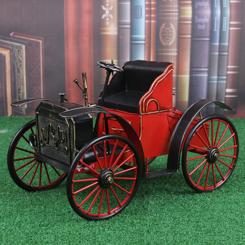复古手工铁皮汽车模型摆件牧马人车模送男朋友生日创意礼物