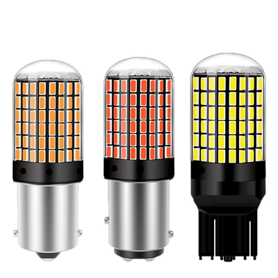 汽车货车LED转向灯解码防频闪刹车灯1156单尾平角P21w 12v24v