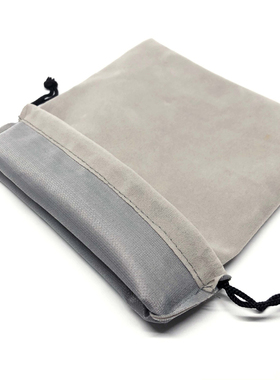 灰色手柄袋绒布束口布袋抽绳Xbox/PS/Switch手柄通用防尘袋