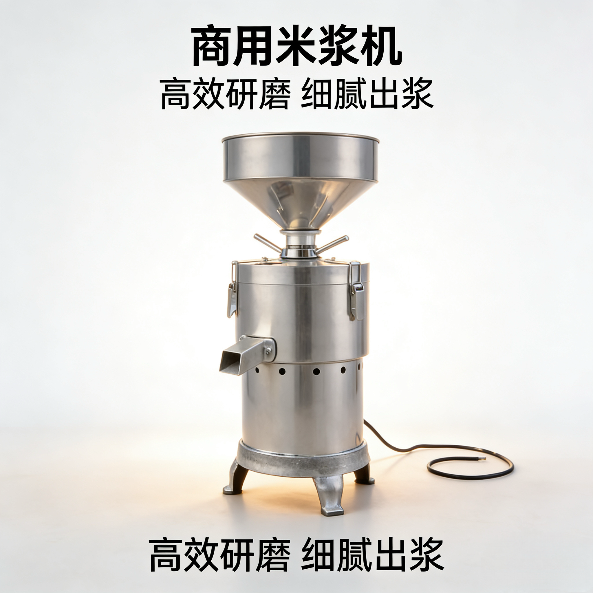 商用米浆机肠粉机磨浆机不锈钢全自动石磨磨糊机豆浆机大型150型