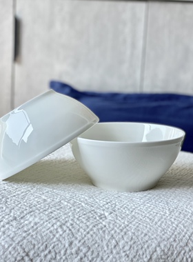 只想推荐一款好面碗6.25英寸高温高骨瓷大口径纯白汤碗面碗700ml