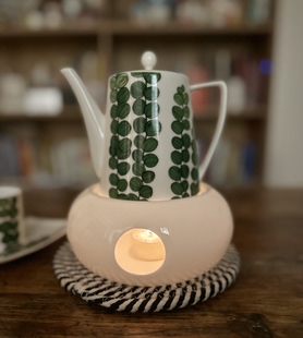 高温纯白骨瓷加热底座底部8.8 10左右茶壶适合