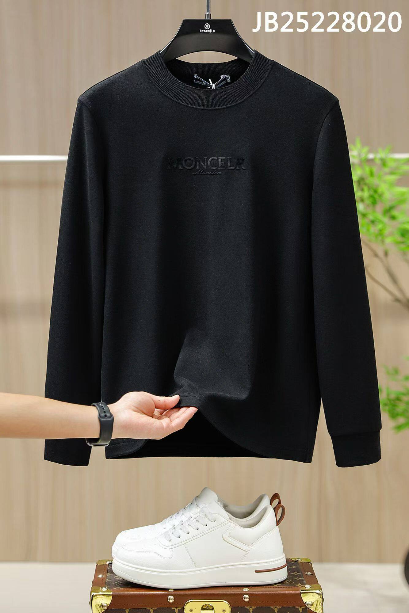 2026年秋季新款男山羊绒打底衫休闲长袖加绒打底衫T恤欧货男士