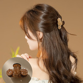 奇美拉抓夹女2025年新款 轻奢韩系中号发抓发量少后脑勺半扎发头饰