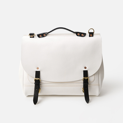 黑白复古剑桥包匠线撞色双肩包女