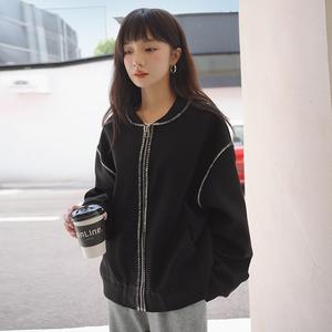 春装新款黑色小香风花边外套 5838-P130K188图片