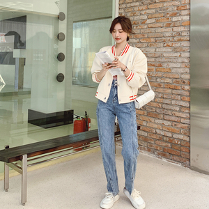 春装 米色外套棒球服上衣 2B080-5807-P125K188图片