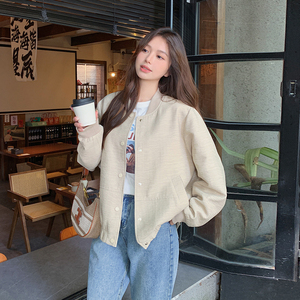 春装 长袖短外套百搭棒球服上衣2B080- 8818-P125k188图片