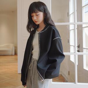 春装新款黑色小香风花边外套 5838-P130K188图片