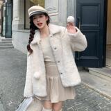 新款皮毛一体羊羔毛外套057-8851-p170k288，女装短外套，2B080
