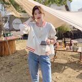 春装米色外套棒球服上衣5807-P125K188，女装短外套，2B080