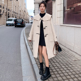 冬装新款现货毛呢外套海军领呢大衣057-5766-P175K258，女装毛呢外套，唯尔萱