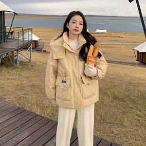 新款 90绒 鹿角装饰格子羽绒服 5878-p290k458图片