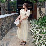 夏装新款韩版宽松V领连衣裙8810-P115K168，女装连衣裙，2B080